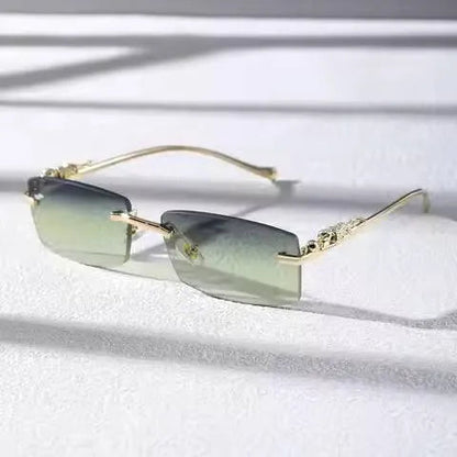 Chic Rimless Square Glasses