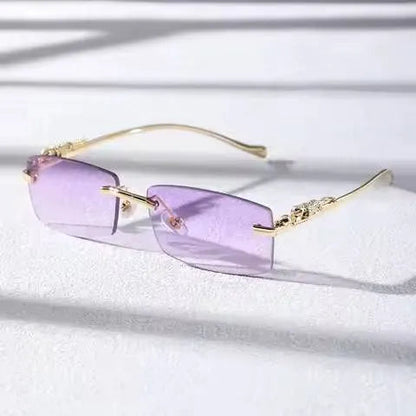 Chic Rimless Square Glasses